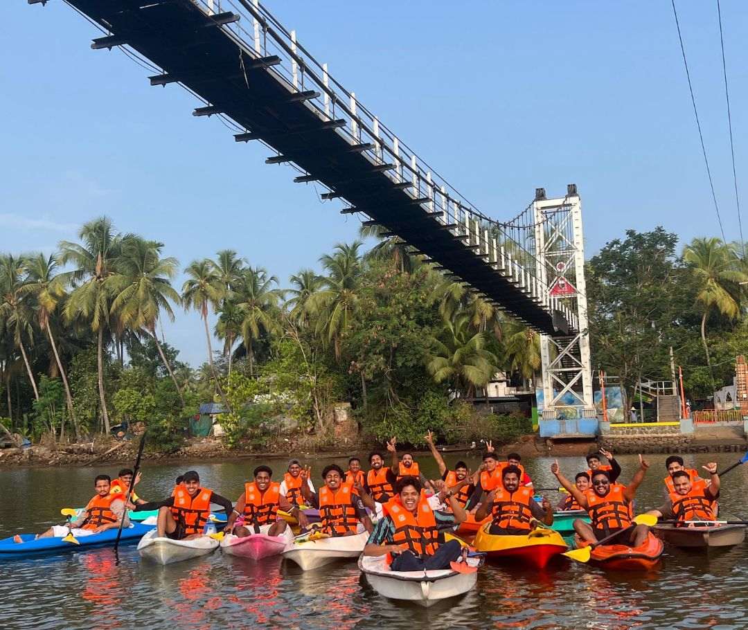 Kayaking at Biyyam Kaayal